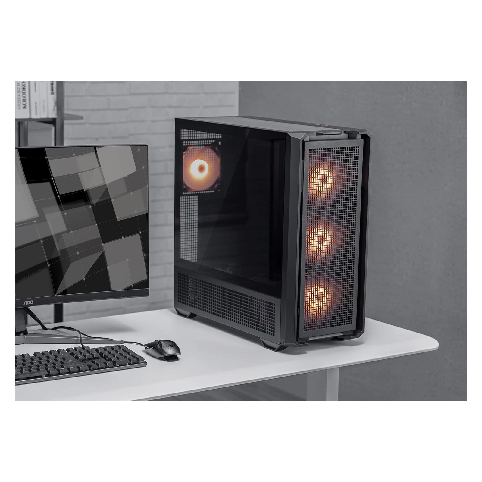Cougar MX600 RGB (UA) Спосіб установки вертикальний