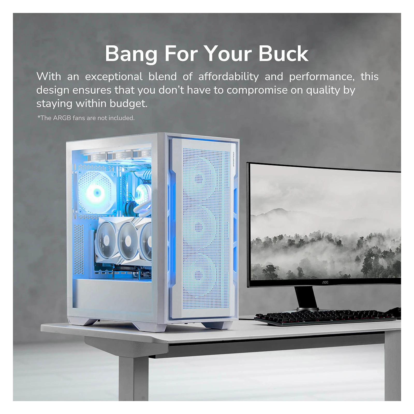 Cougar UNIFACE White (UA) Підтримувані материнські плати CEB, E-ATX, ATX, Micro - ATX, Mini - ITX