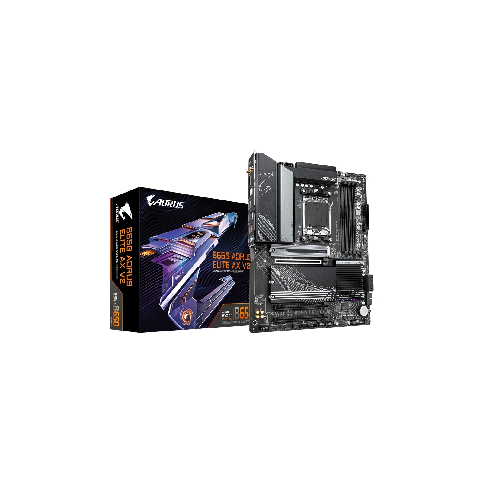 GIGABYTE B650 AORUS ELITE AX V2 (B650 A ELITE AX V2) (UA) Призначення: геймерська; Сокет: