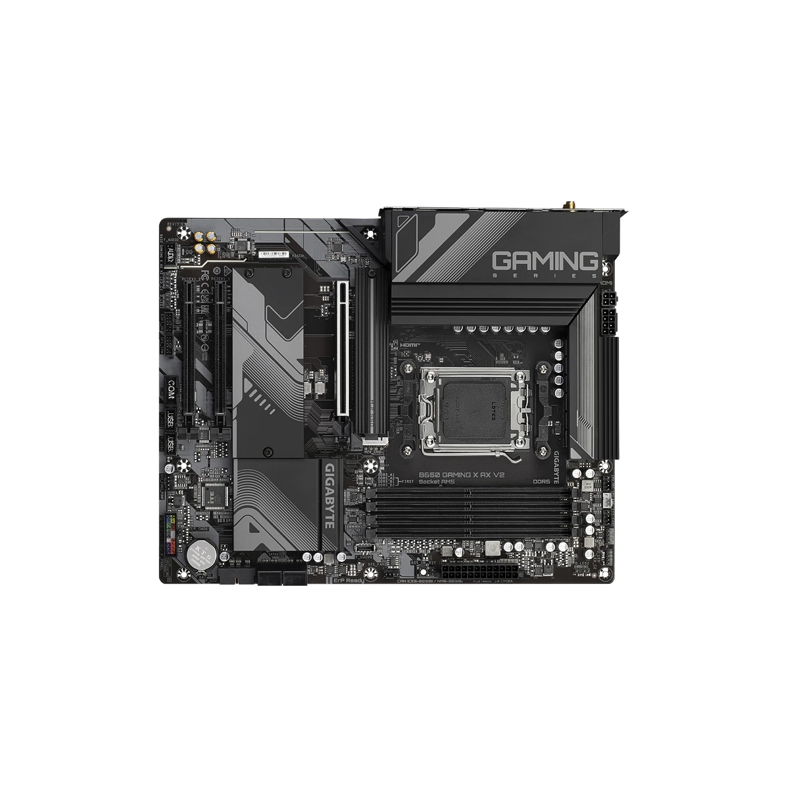 GIGABYTE B650 GAMING X AX V2 (UA) Підтримка процесорів AM5, support for: AMD Ryzen 7000/ Ryzen 8000 Series Processors