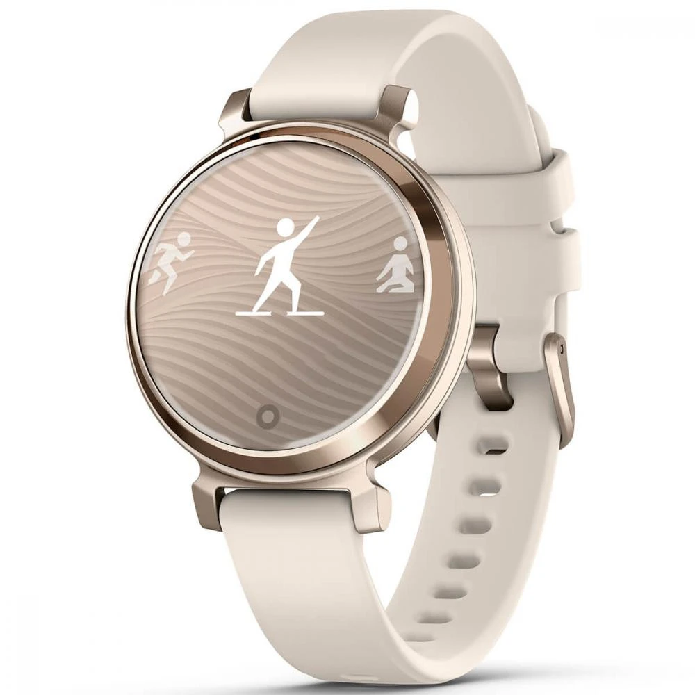 Garmin Lily 2 Cream Gold with Coconut Silicone Band (010-02839-00/20) Типы физической активности ходьба, бег, силовые тренировки, HIIT, кардио, эллиптические тренировки, лестницы, гребли в помещении, танцевальный фитнес, плавание в бассейне и т.д.