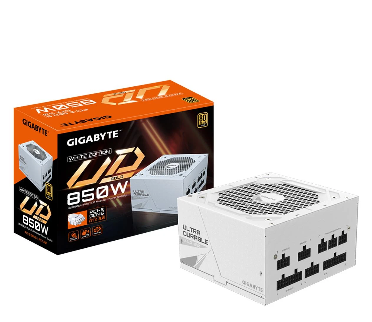 Gigabyte UD850GM PG5W 850W 80 Plus Gold ATX 3.0 (GP-UD850GM PG5W) EU Максимальная мощность, Вт: 850 Вт;