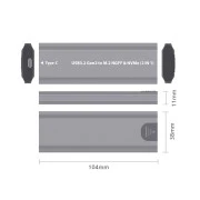 Dynamode M.2 SSD NVMe/SATA combo USB3.1 GEN2 USB-C (DM-CAD-SSD05) (UA)