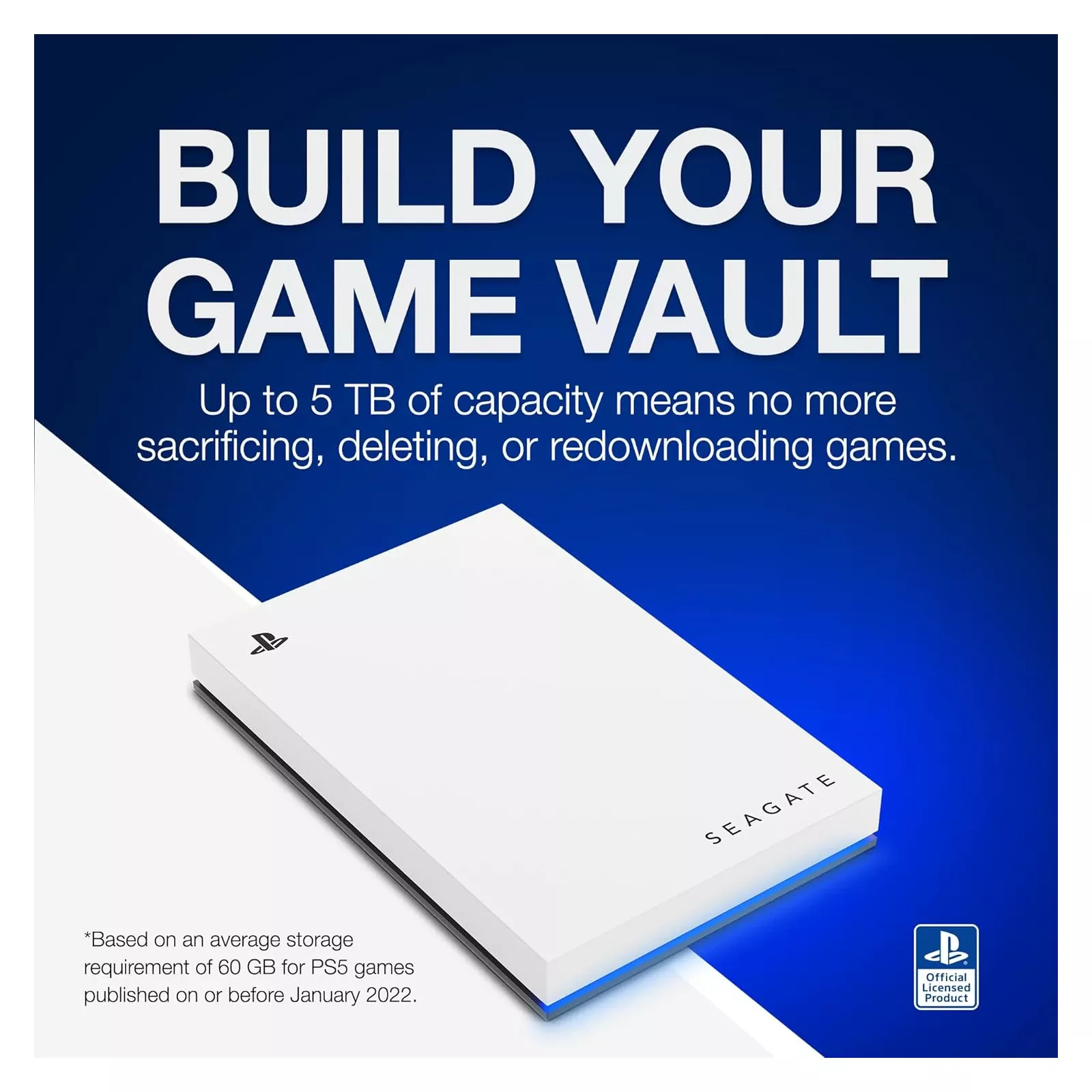 2.5 5TB Game Drive для PlayStation 5 Seagate (STLV5000200) (UA) Тип: для консолі PlayStation,