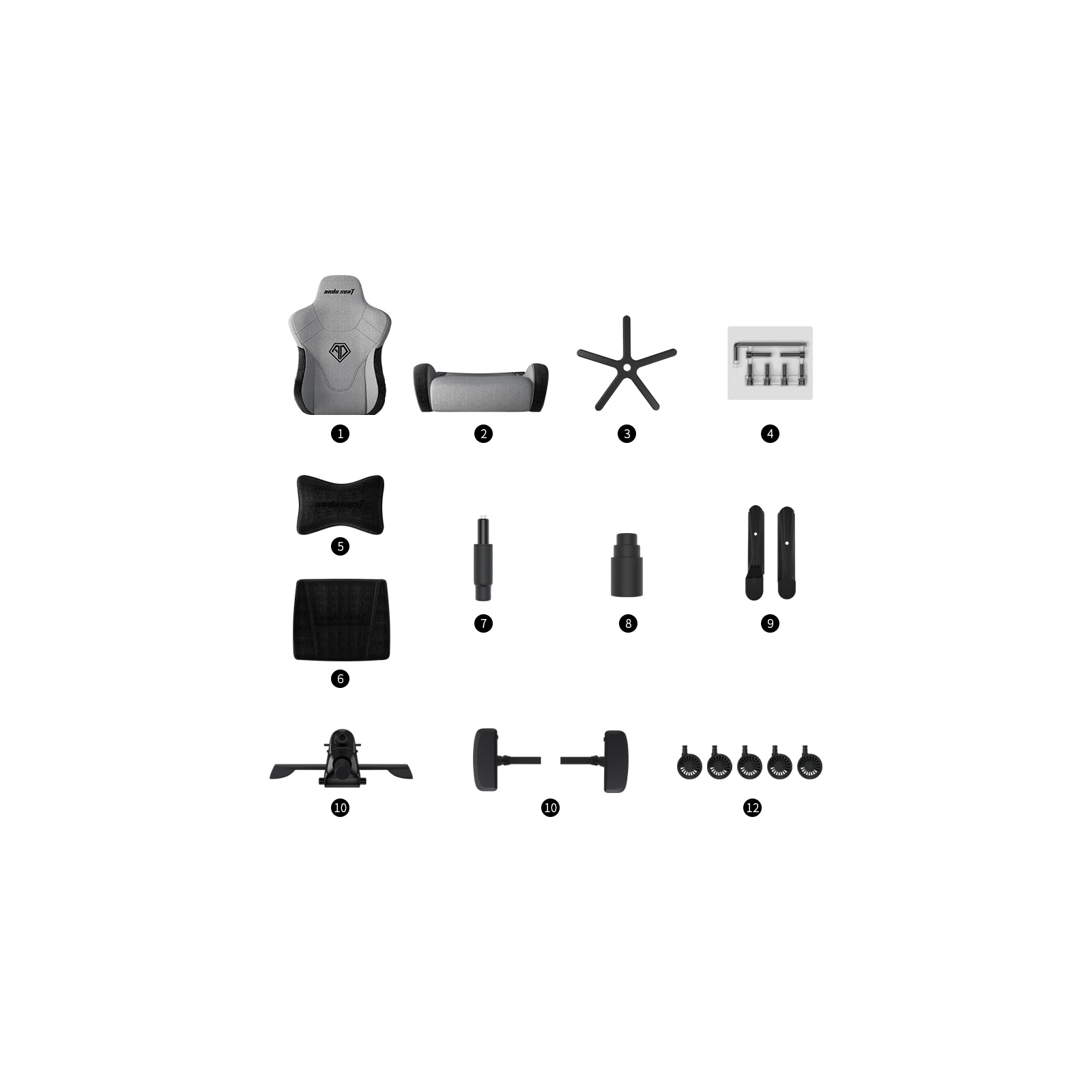 Anda Seat T-Pro 2 Size XL Blue/Black (AD12XLLA-01-SB-F) (UA) Межа нахилу спинки 160°