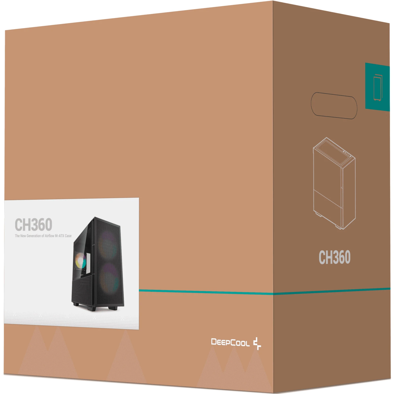 Deepcool CH360 (UA) Клас корпусу: Геймерські;