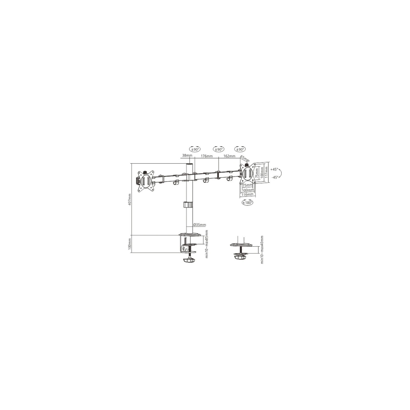 HiSmart HS082406 (UA) Тип поворотно-похилий