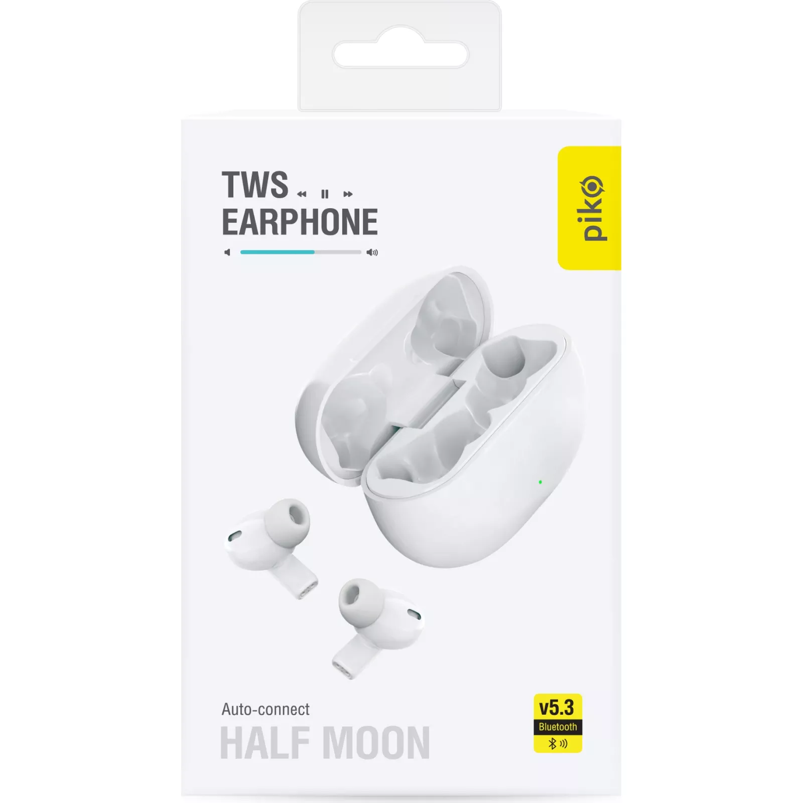 Piko TWS-HalfMoon White (1283126583391) (UA) Тип: TWS (True Wireless Stereo); Призначення: