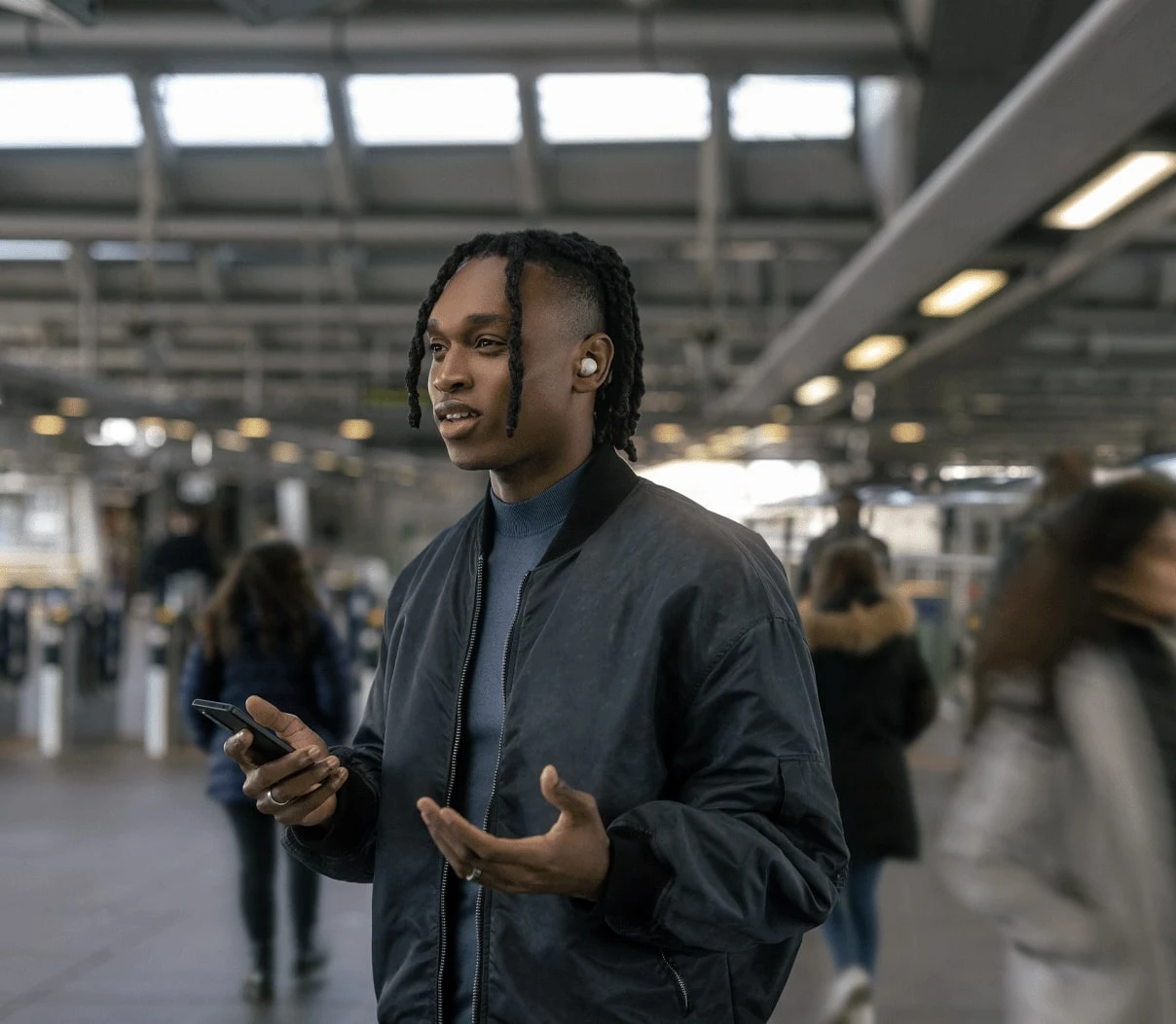 Sony TWS WF-1000XM5 BT (WF1000XM5S.CE7) (UA) Микрофон есть