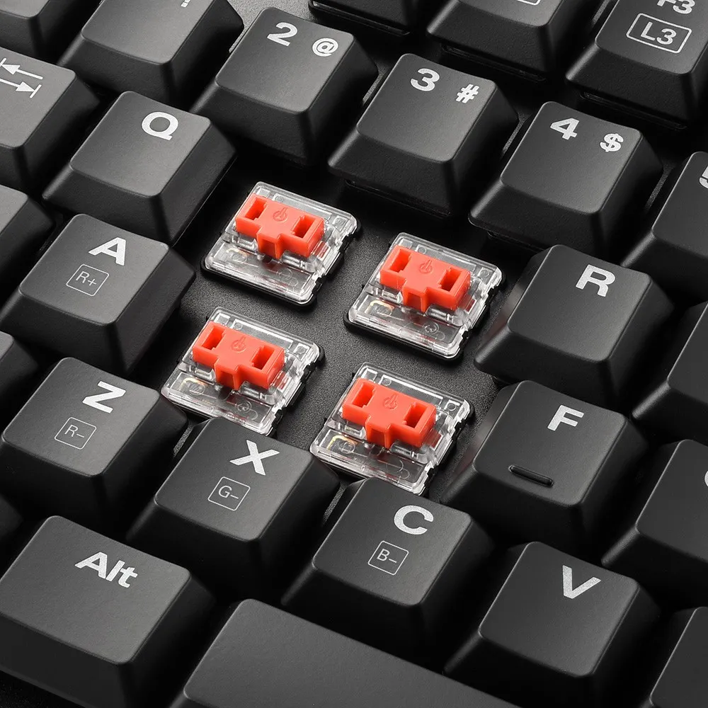 Sharkoon PureWriter RGB Red Switch Довжина кабелю 1.5 м / і 0.5 м /