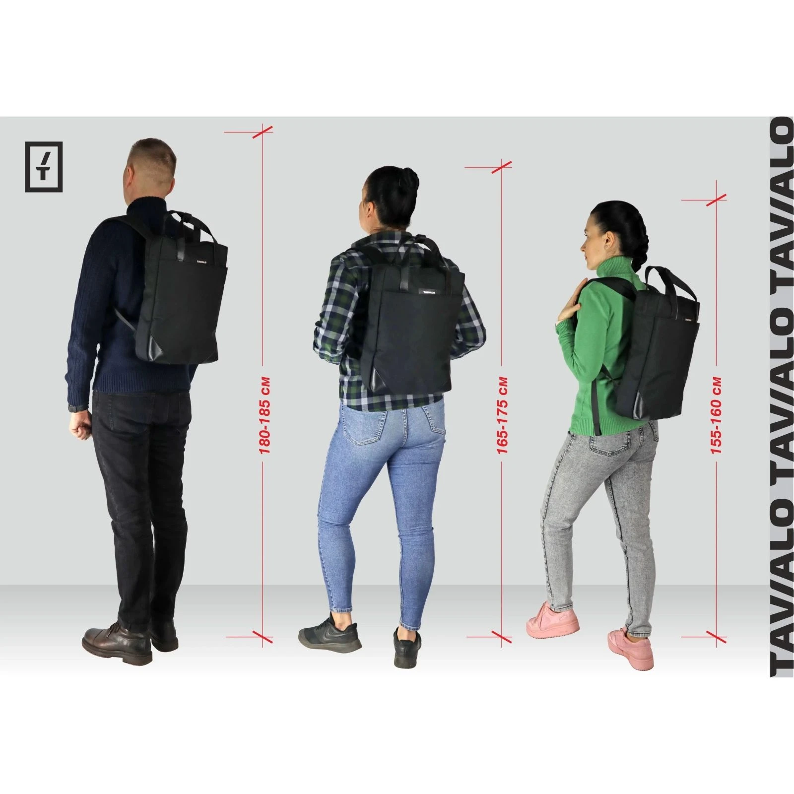 Наплічник для ноутбука Tavialo 15.6 CityLife TC11.5 black 11,5л (TC11.5-124BL) (UA) Рекомендований розмір ноутбука: