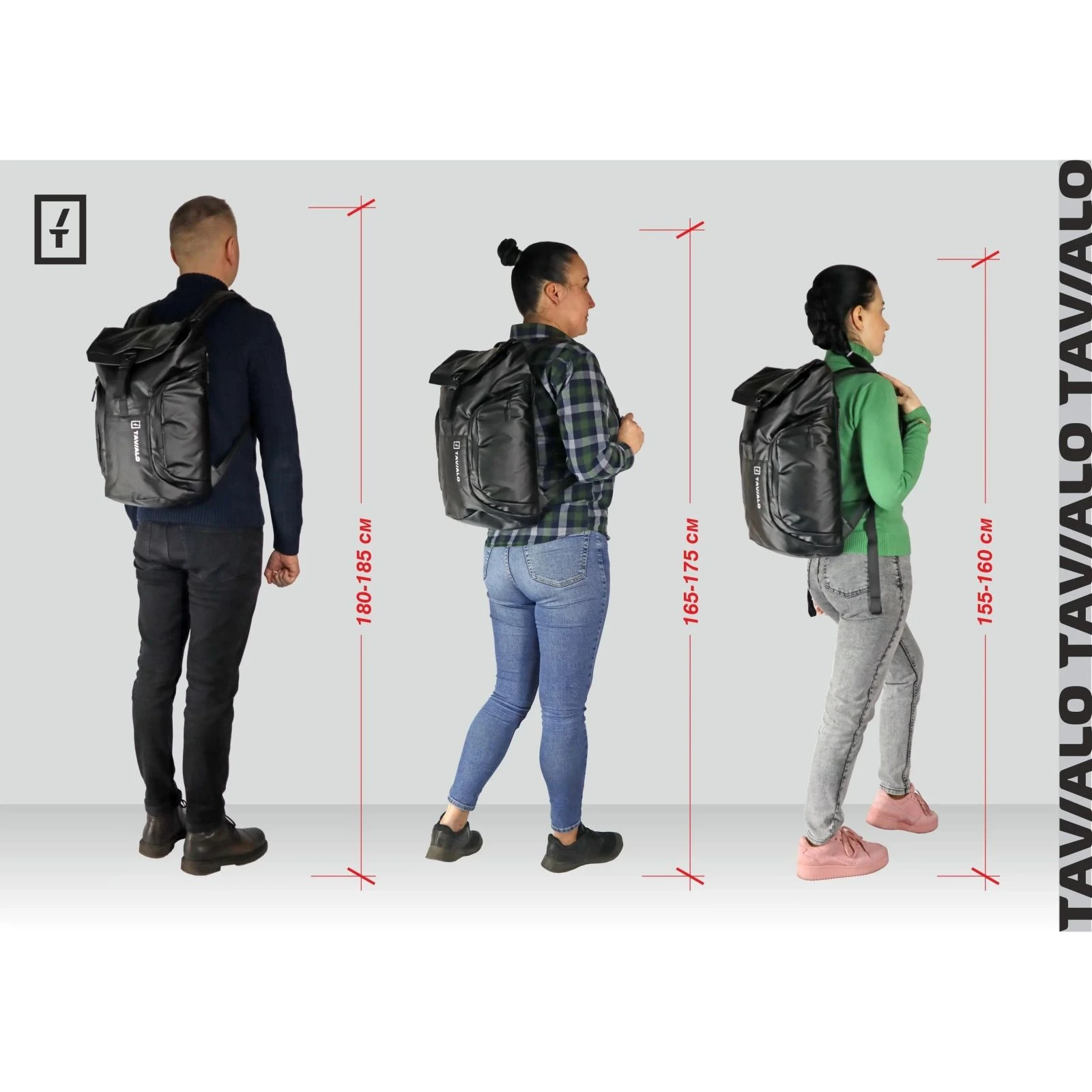 Наплічник для ноутбука Tavialo 15.6 CityLife TC23 black, 23л (TC23-124BL) (UA) Рекомендований розмір ноутбука: