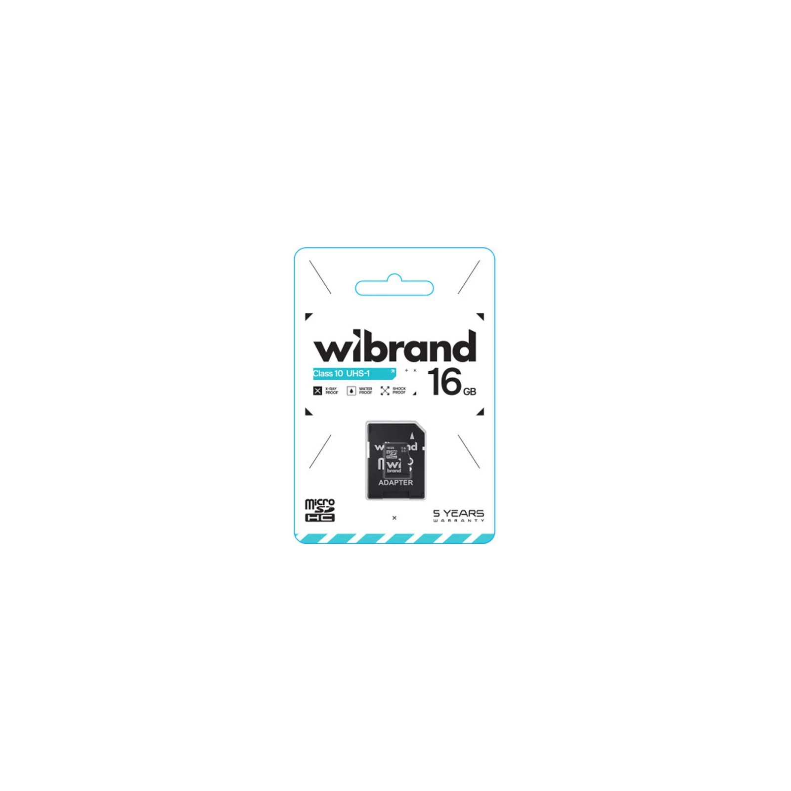 Wibrand 16GB microSD class 10 UHS-I (WICDHU1/16GB-A) Тип картки: microSDHC; Об'єм пам'яті: 16