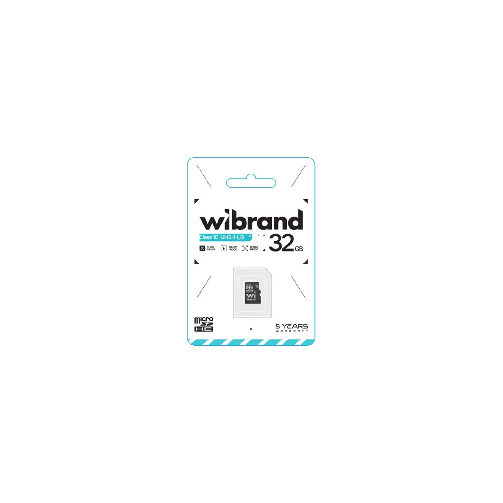 Wibrand 32GB mictoSD class 10 U3 (WICDHU3/32GB) (UA) Тип картки: microSDHC; Об'єм пам'яті: 32