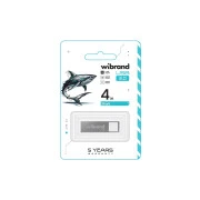 Wibrand 4GB Shark Silver USB 2.0 (WI2.0/SH4U4S) (UA)