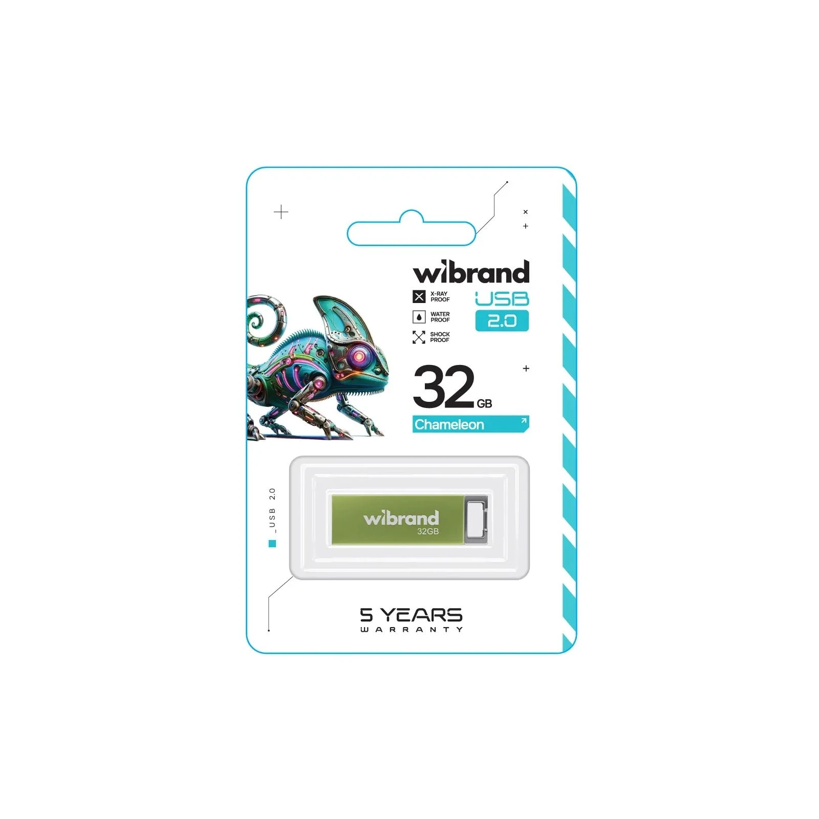 Wibrand 32GB Chameleon Green USB 2.0 (WI2.0/CH32U6LG) (UA) Тип Классические