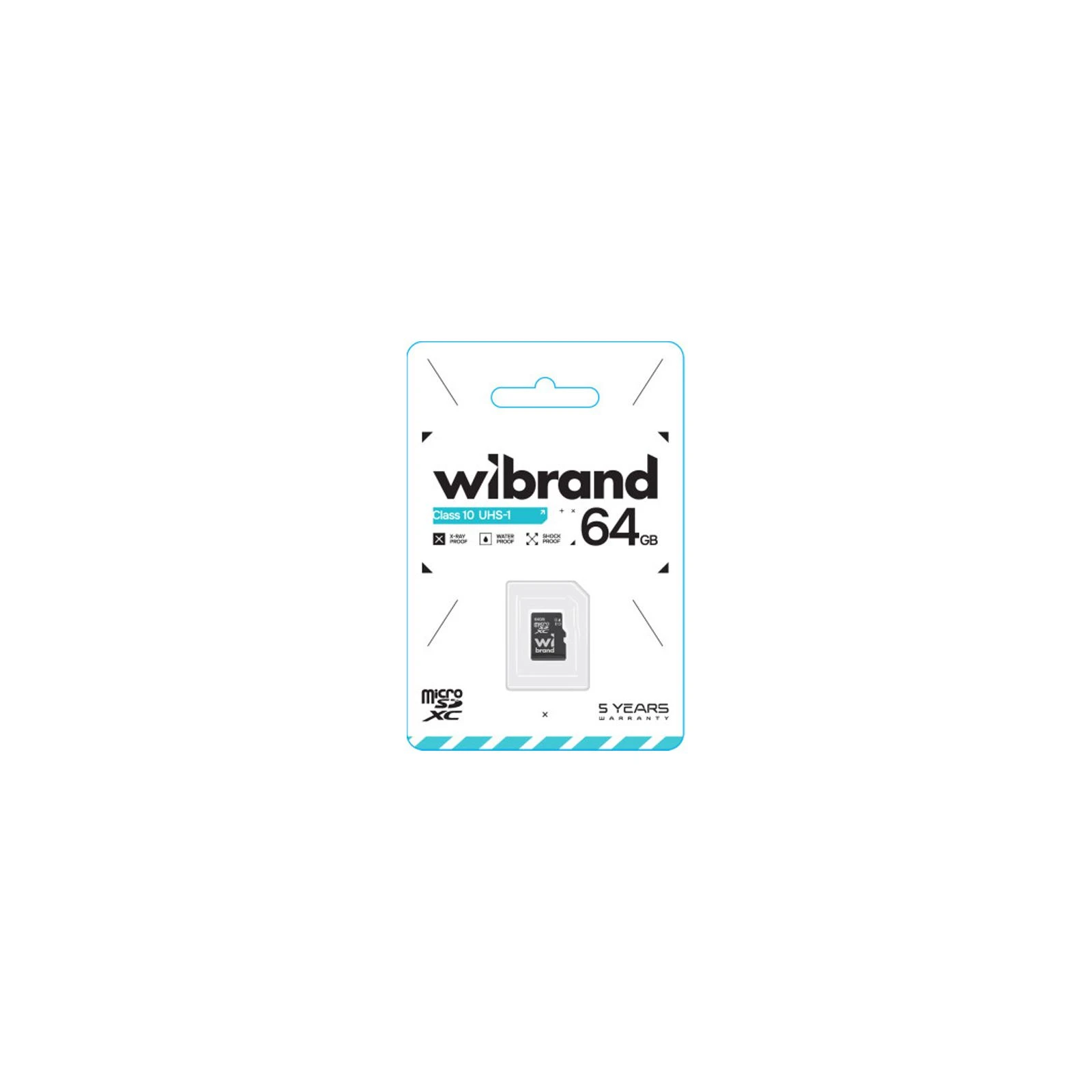 Wibrand 64GB mictoSD class 10 UHS-I (WICDXU1/64GB) (UA) Тип карты памяти: microSDXC; Объем
