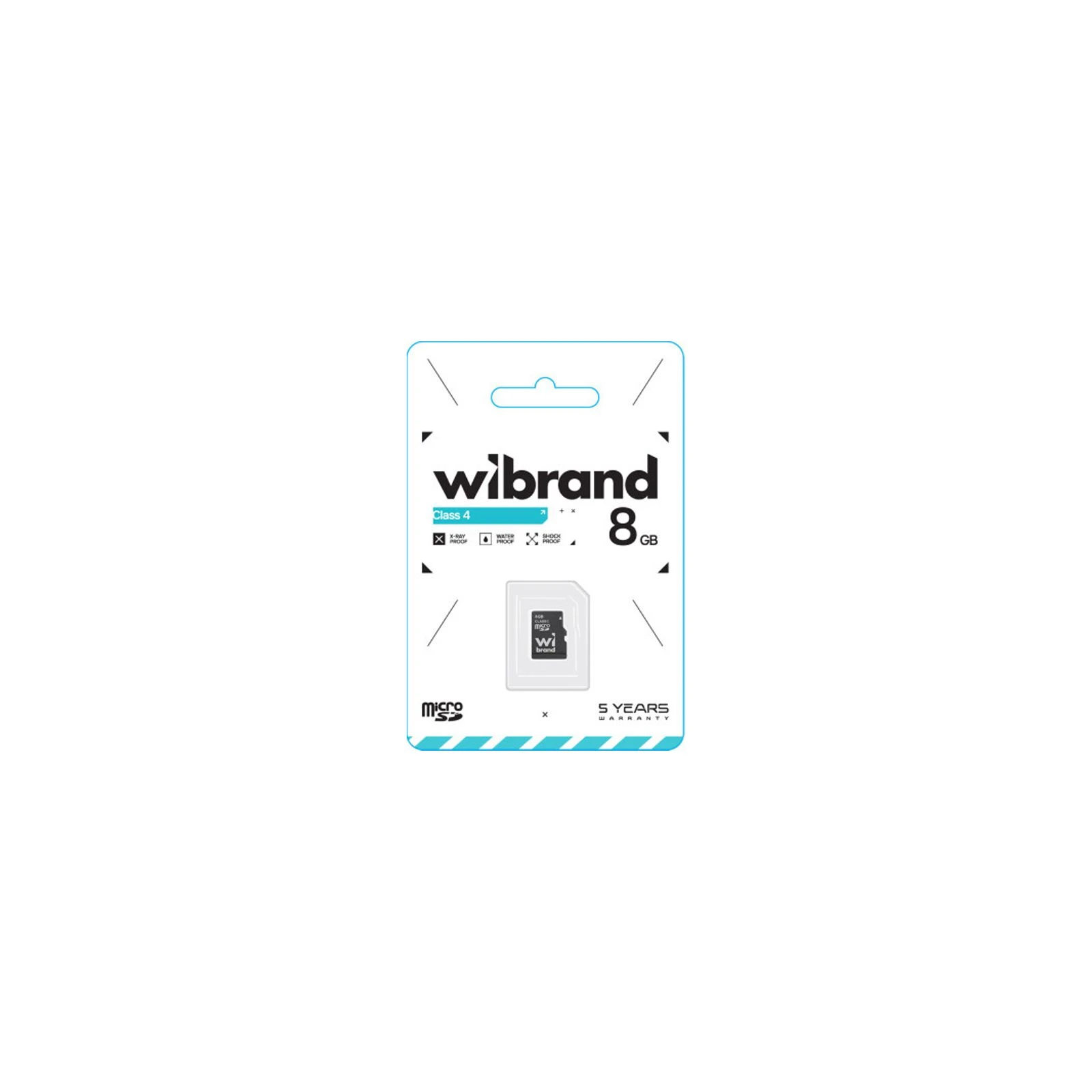 Wibrand 8GB mictoSD class 4 (WICDC4/8GB) (UA) Тип картки: microSDHC; Об'єм пам'яті: 8