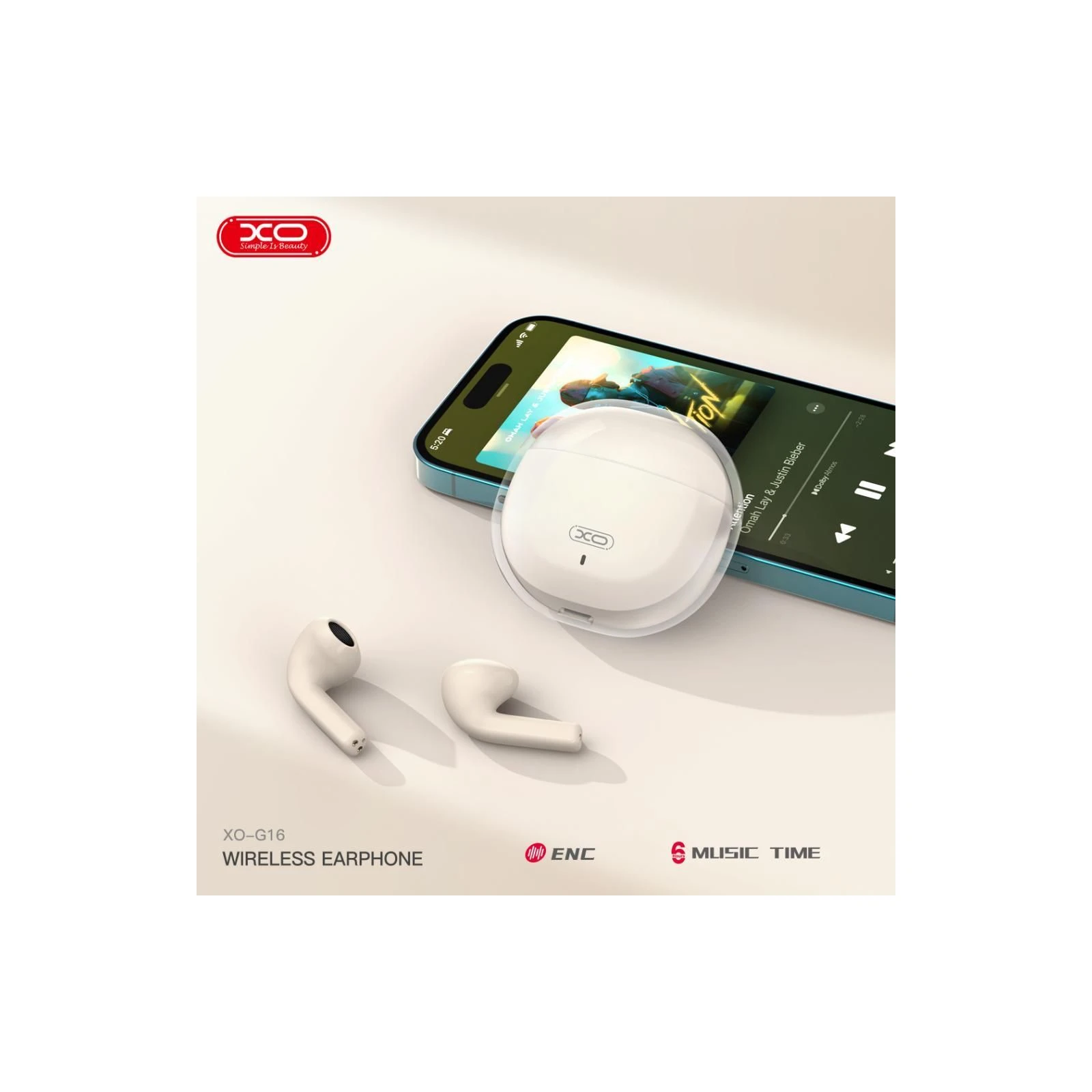 XO G16 ENC White (XO-G16WH) (UA) Подключение беспроводное