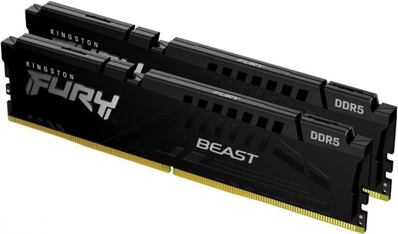 DDR5 2x32GB/6400 Kingston Fury Beast Black (KF564C32BBK2-64) (UA) Тип оперативной памяти: DDR5;