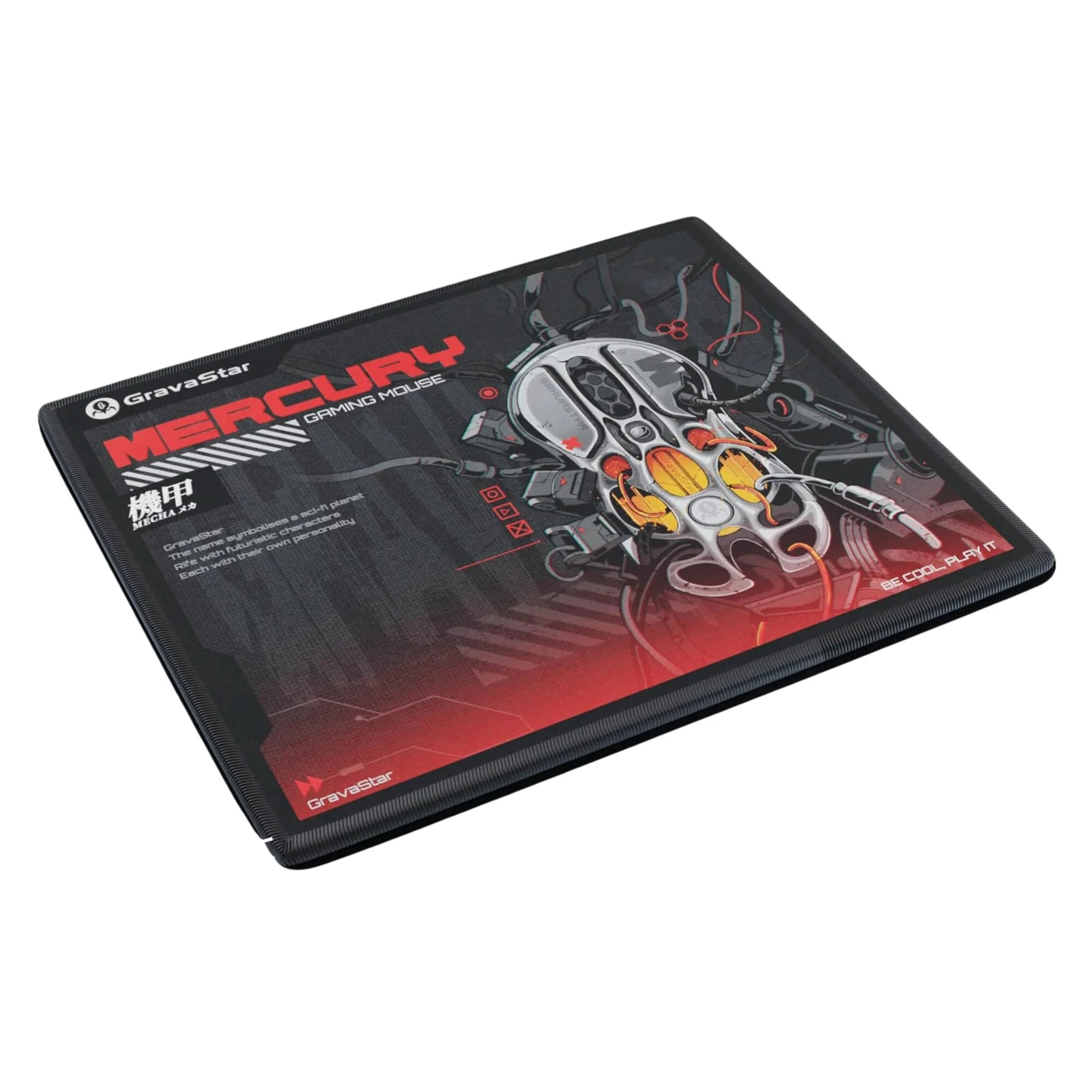 GravaStar Mini Mouse Pad, M (300x250x3мм) (GRAVASTARA8_MNMPD_BLK) (UA) Тип: Коврик для мыши; Рабочая