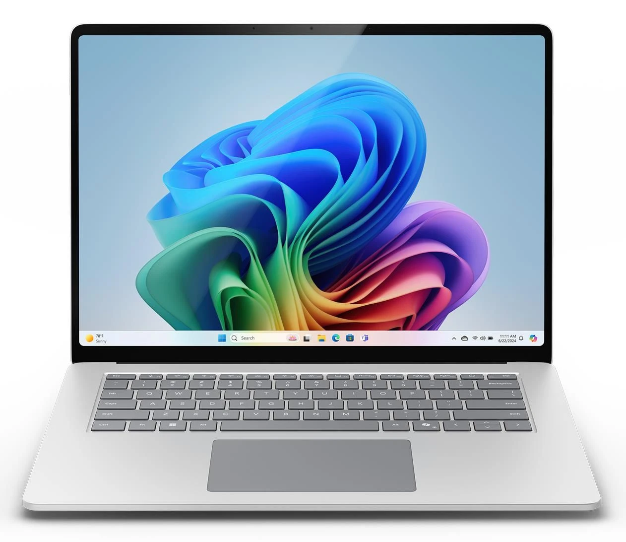 Microsoft Surface Laptop Copilot+ PC 15 C12/16GB/256GB (platinum) (ZHG-00009) Процессор: Qualcomm Snapdragon X Elite (12