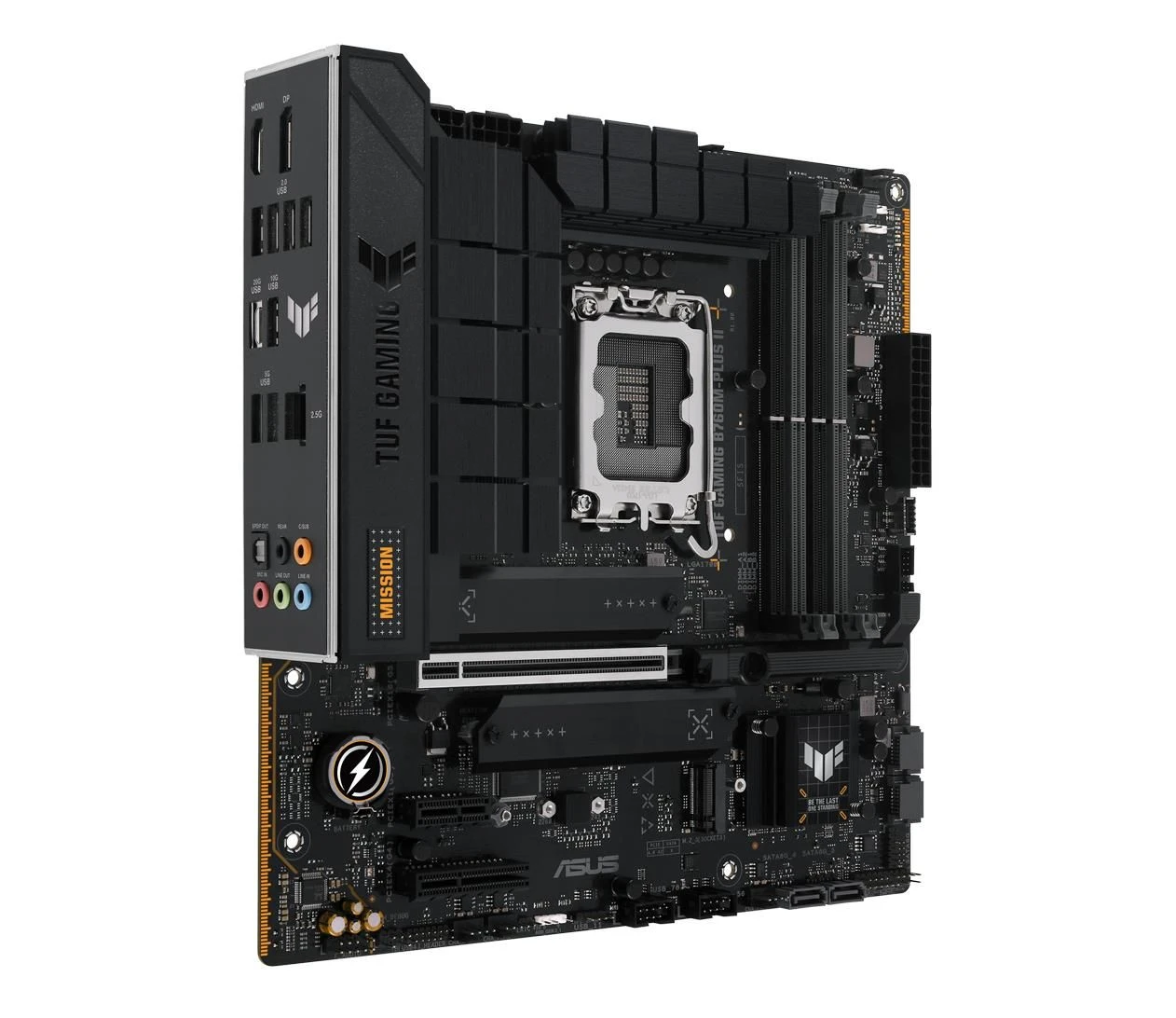 ASUS TUF GAMING B760M-PLUS II EU Совместимость с SSD-накопителями m.2 с радиатором  нет