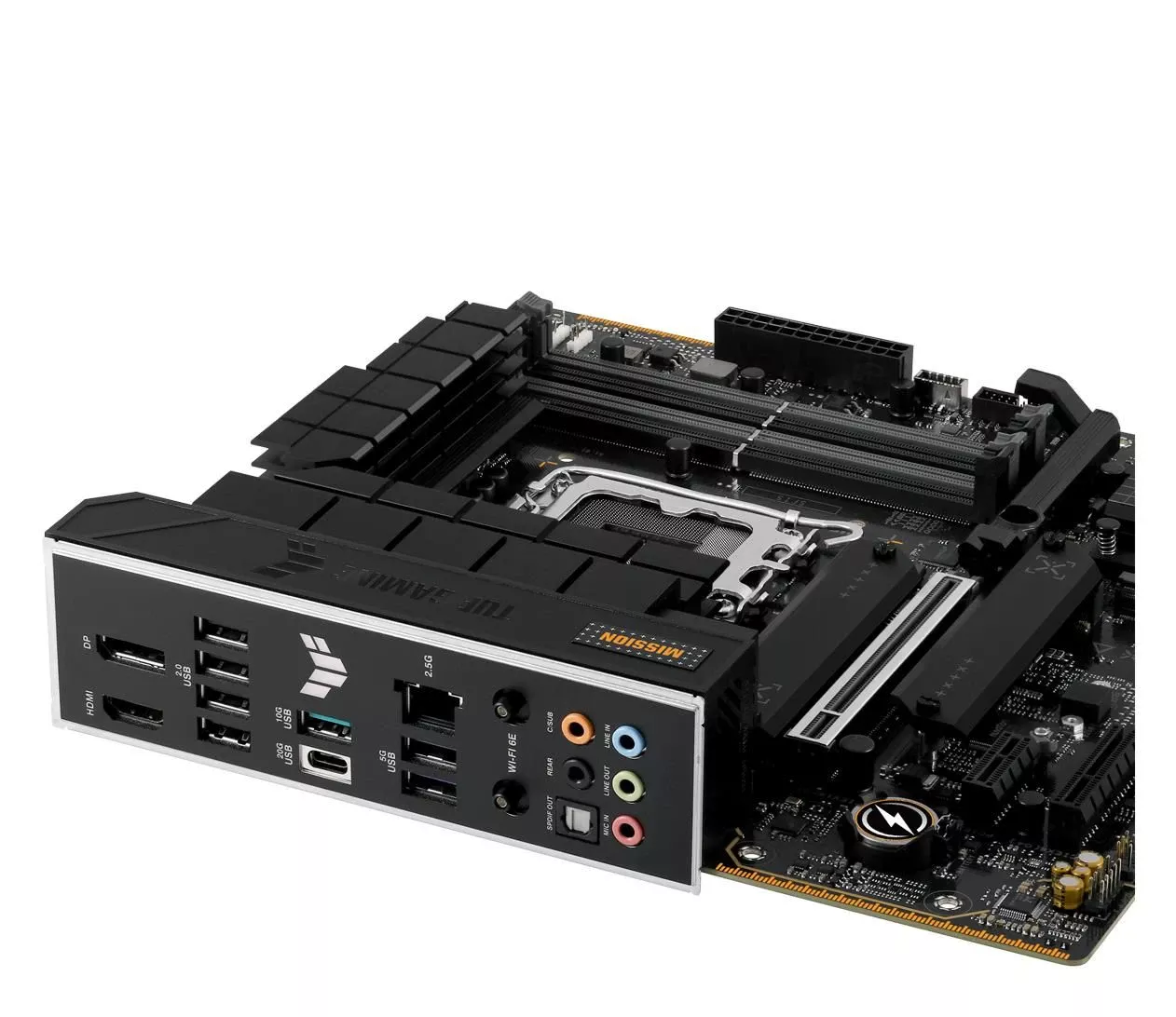 ASUS TUF GAMING B760M-PLUS WIFI II EU Охолодження секції живлення радіатором  Так (Повністю охолоджувана силова частина з алюмінієвим радіатором)