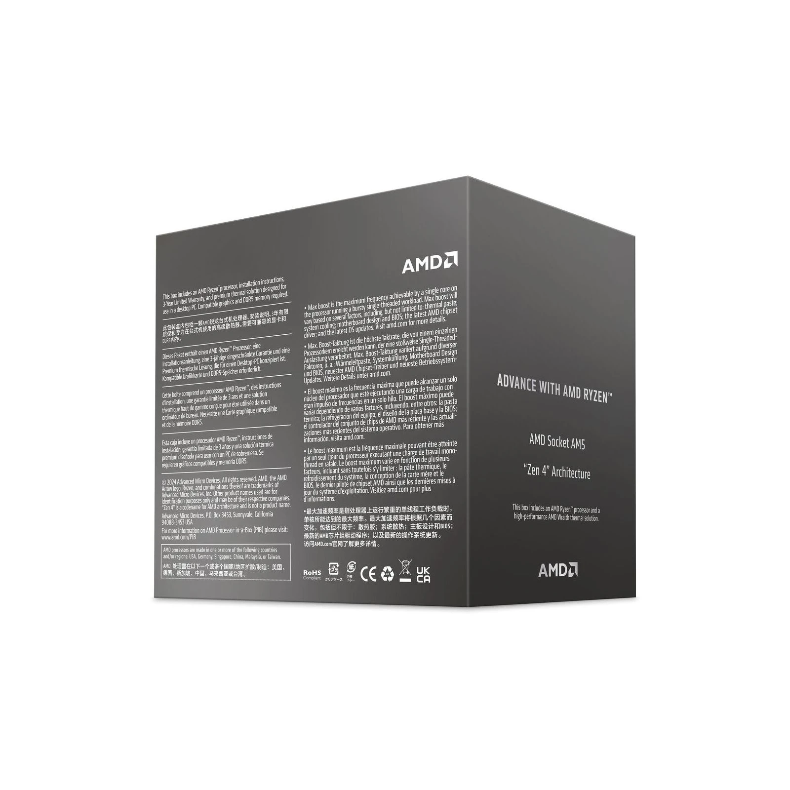 AMD Ryzen 5 8400F (100-100001591BOX) (UA) Сімейство процесора: AMD Ryzen 5;
