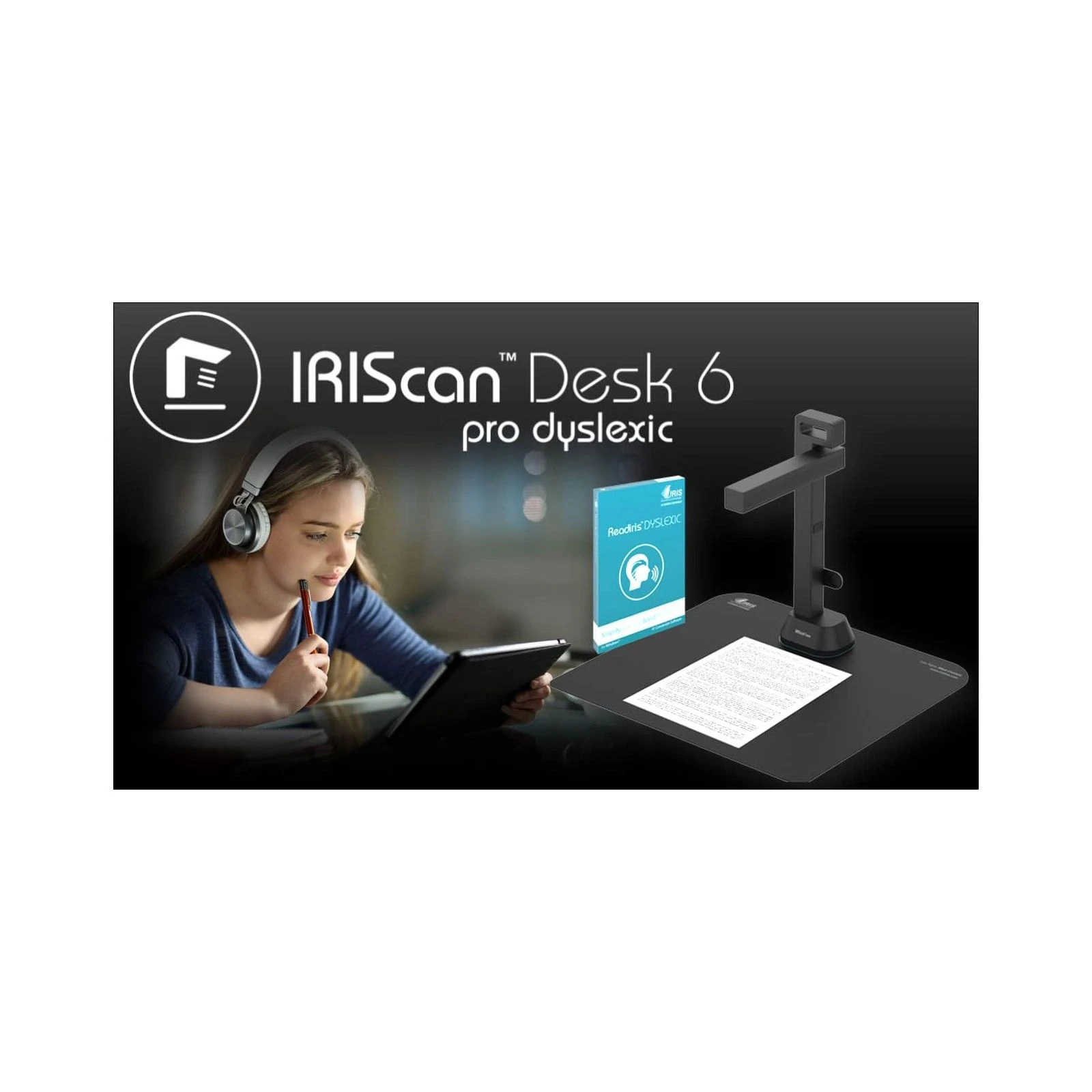 Iris Desk 6 Pro Dyslexic (462992) (UA) Оптична роздільна здатність 4160 х 3120 dpi