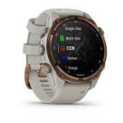 Garmin Descen Mk3i – 43 mm Bronze PVD Titanium with French Gray Silicone Band (010-02753-14) (UA)