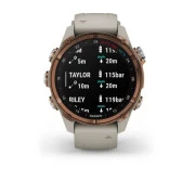 Garmin Descen Mk3i – 43 mm Bronze PVD Titanium with French Gray Silicone Band (010-02753-14) (UA)