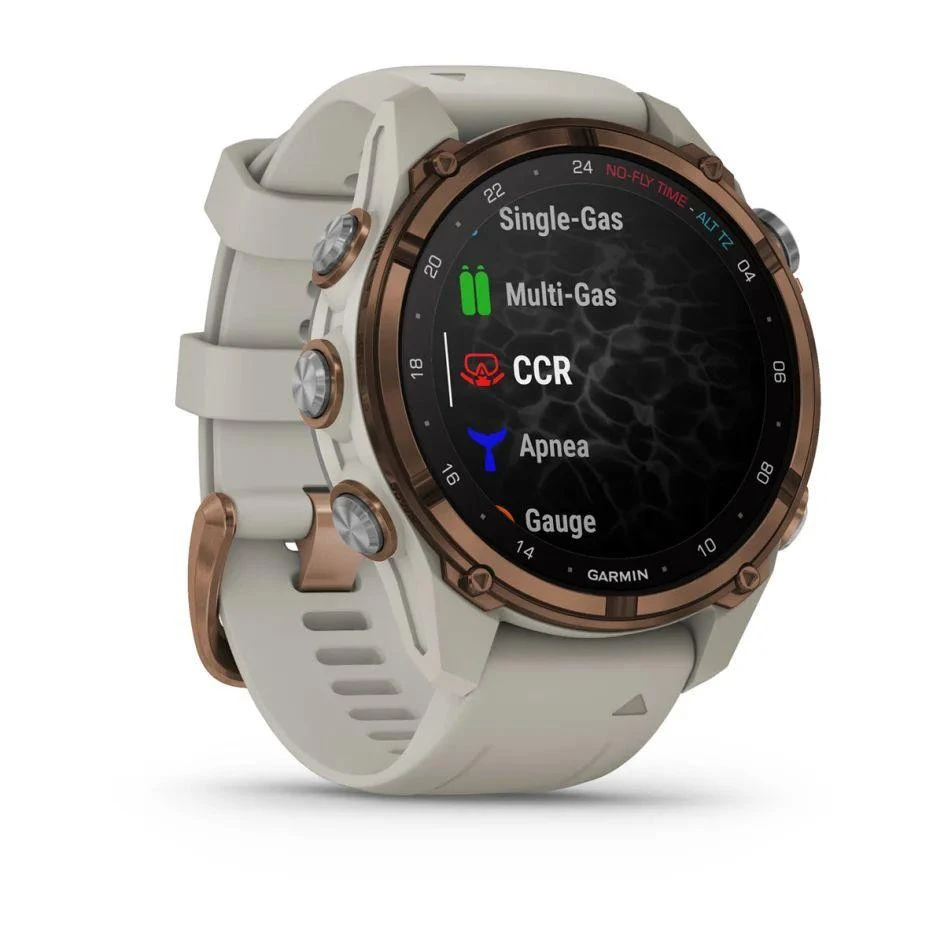 Garmin Descen Mk3i – 43 mm Bronze PVD Titanium with French Gray Silicone Band (010-02753-14) (UA) Подсчет шагов есть