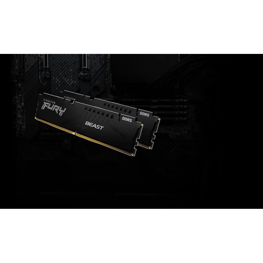 Kingston FURY 32 GB (2x16 GB) DDR5 6000 MHz Beast Black (KF560C30BBK2-32) (UA) Призначення Пам'ять для настільних комп'ютерів