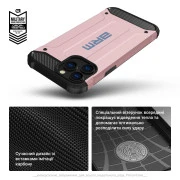 Чохол для мобільного телефону Armorstandart Panzer Apple iPhone 15 Pink (ARM73712) (UA)