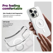 Чехол для мобильного телефона Armorstandart Unit MagSafe Apple iPhone 15 Matte Clear Silver (ARM69348) (UA)