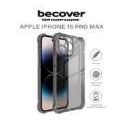Чохол для мобільного телефону BeCover Anti-Shock Apple iPhone 15 Pro Max Grey (710624) (UA)