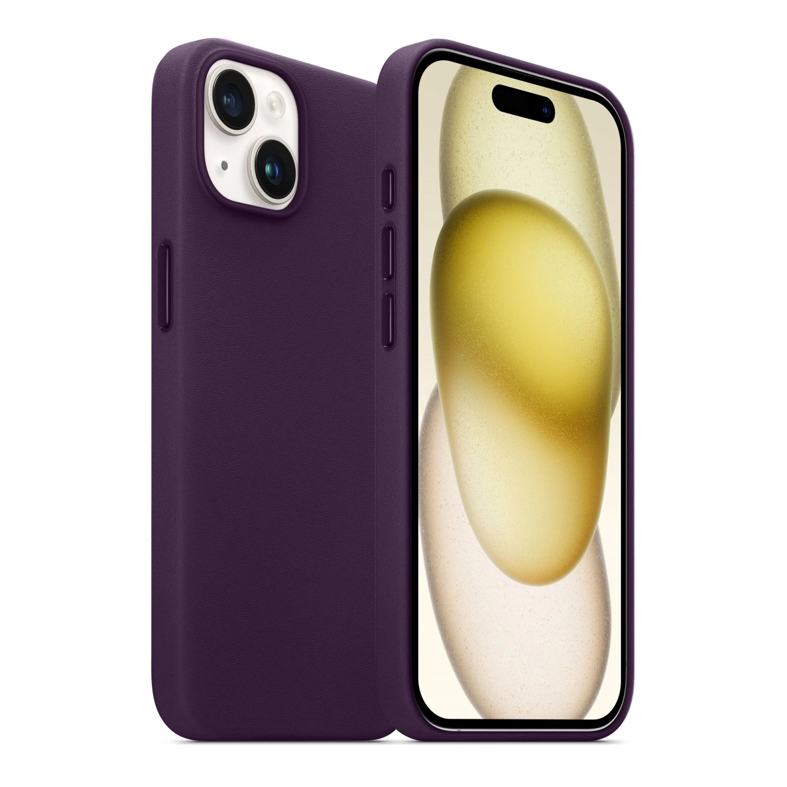 Чохол для мобільного телефону Armorstandart FAKE Leather Case Apple iPhone 15 Deep Purple (ARM76290) (UA) Сумісність з моделями Apple iPhone 15
