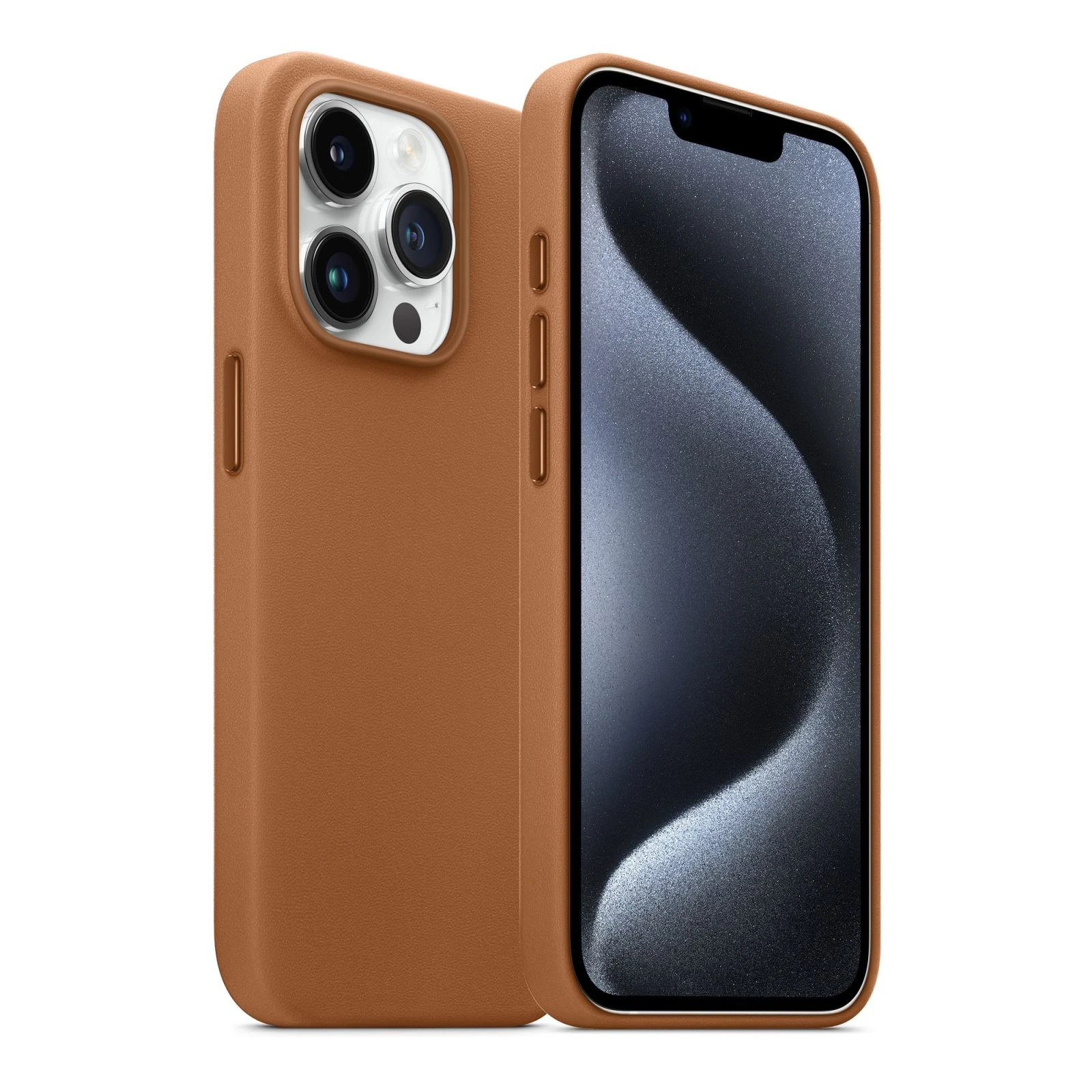 Чохол для мобільного телефону Armorstandart FAKE Leather Case Apple iPhone 15 Pro Light Coffee (ARM76300) (UA) Сумісність з моделями Apple iPhone 15 Pro