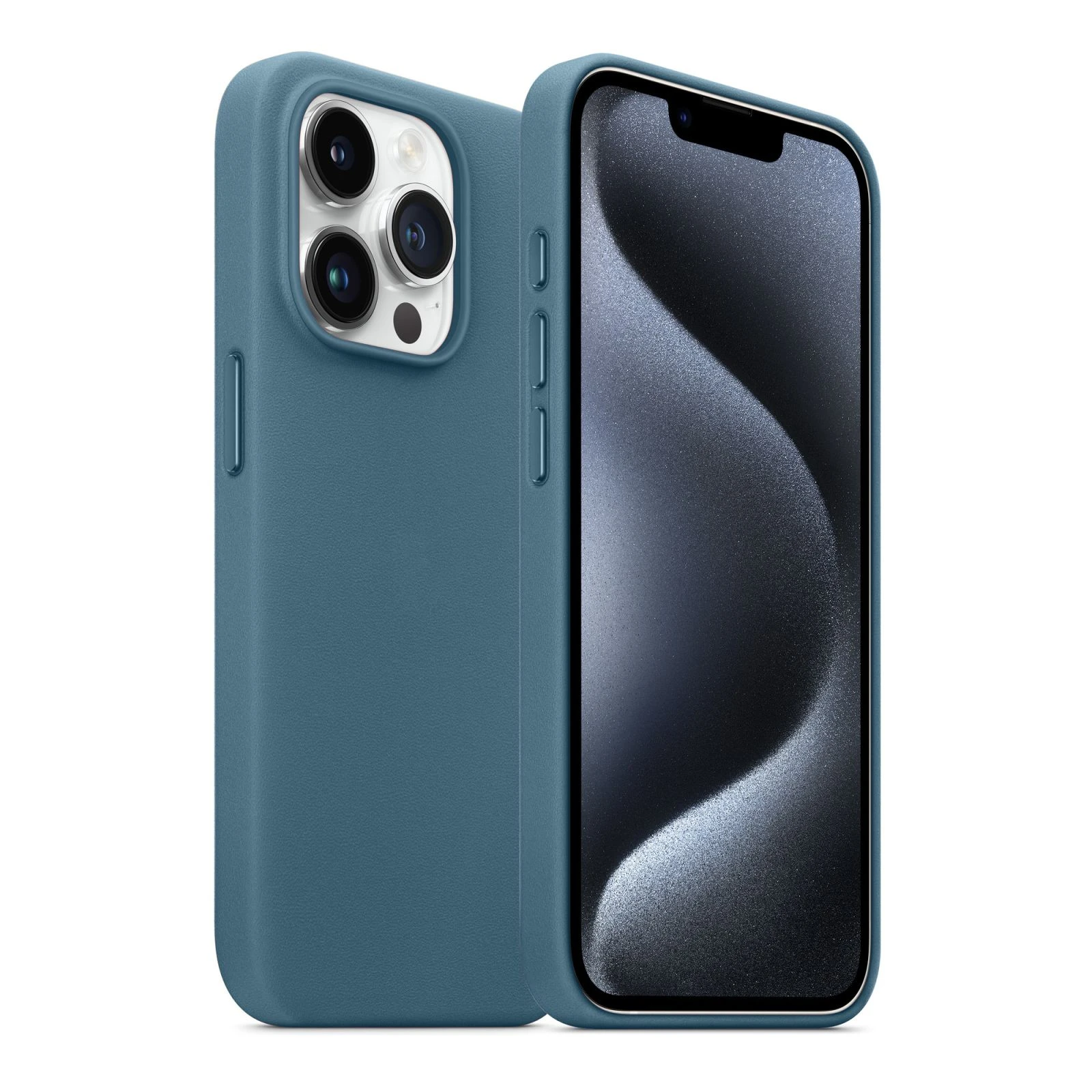 Чехол для мобильного телефона Armorstandart FAKE Leather Case Apple iPhone 15 Pro Sea Blue (ARM76304) (UA) Совместимость с моделями Apple iPhone 15 Pro