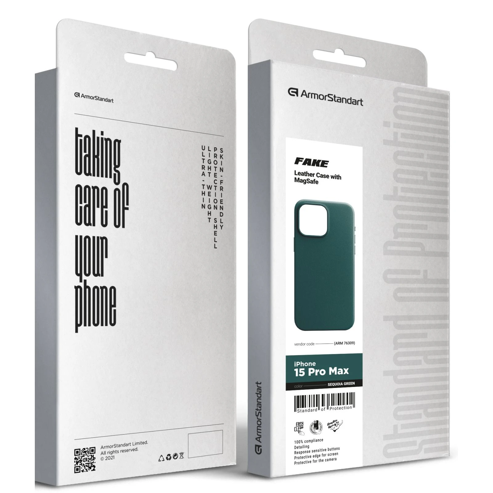 Чохол для мобільного телефону Apple iPhone 15 Pro Max Sequoia Green (ARM76309) (UA) ТОП Популярних моделей: Apple iPhone 15