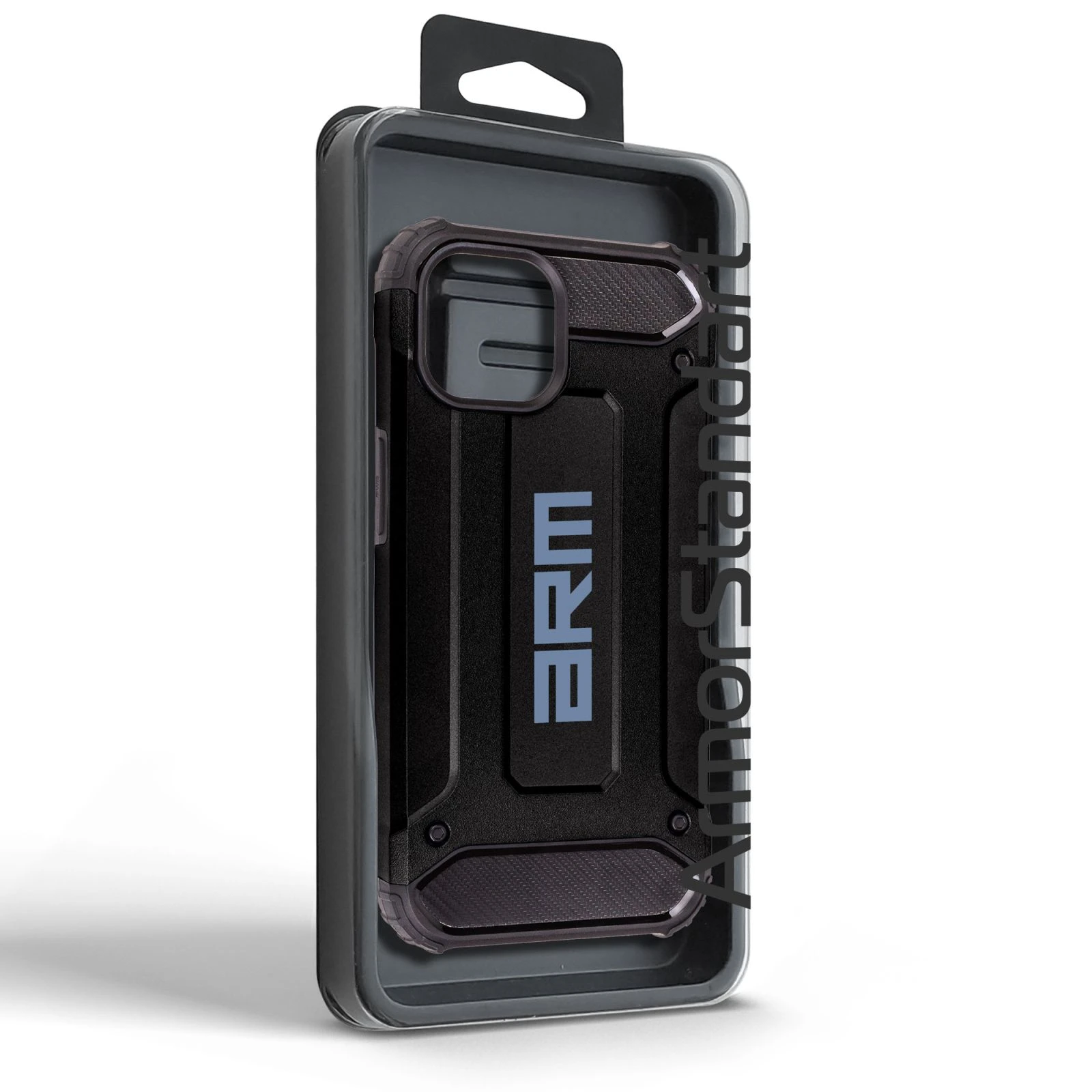 Чохол для мобільного телефону Armorstandart Panzer Apple iPhone 15 Black (ARM73738) (UA) ТОП Популярних моделей Apple iPhone 15