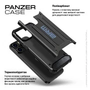 Чехол для мобильного телефона Armorstandart Panzer Apple iPhone 15 Pro Black (ARM73740) (UA)