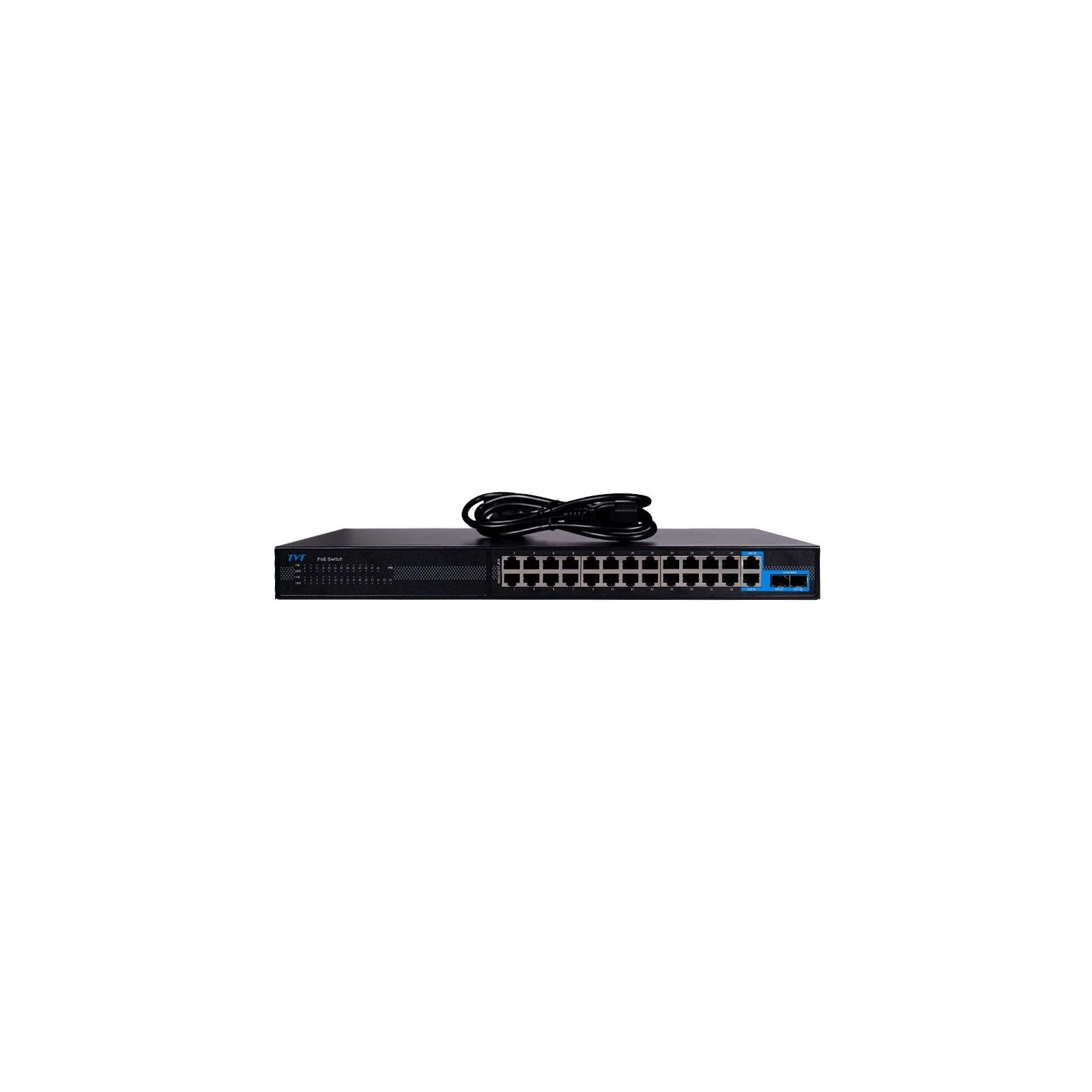 Комутатор мережевий TVT DIGITAL TD-B2224S1-PGA (UA) Форм-фактор у стійку