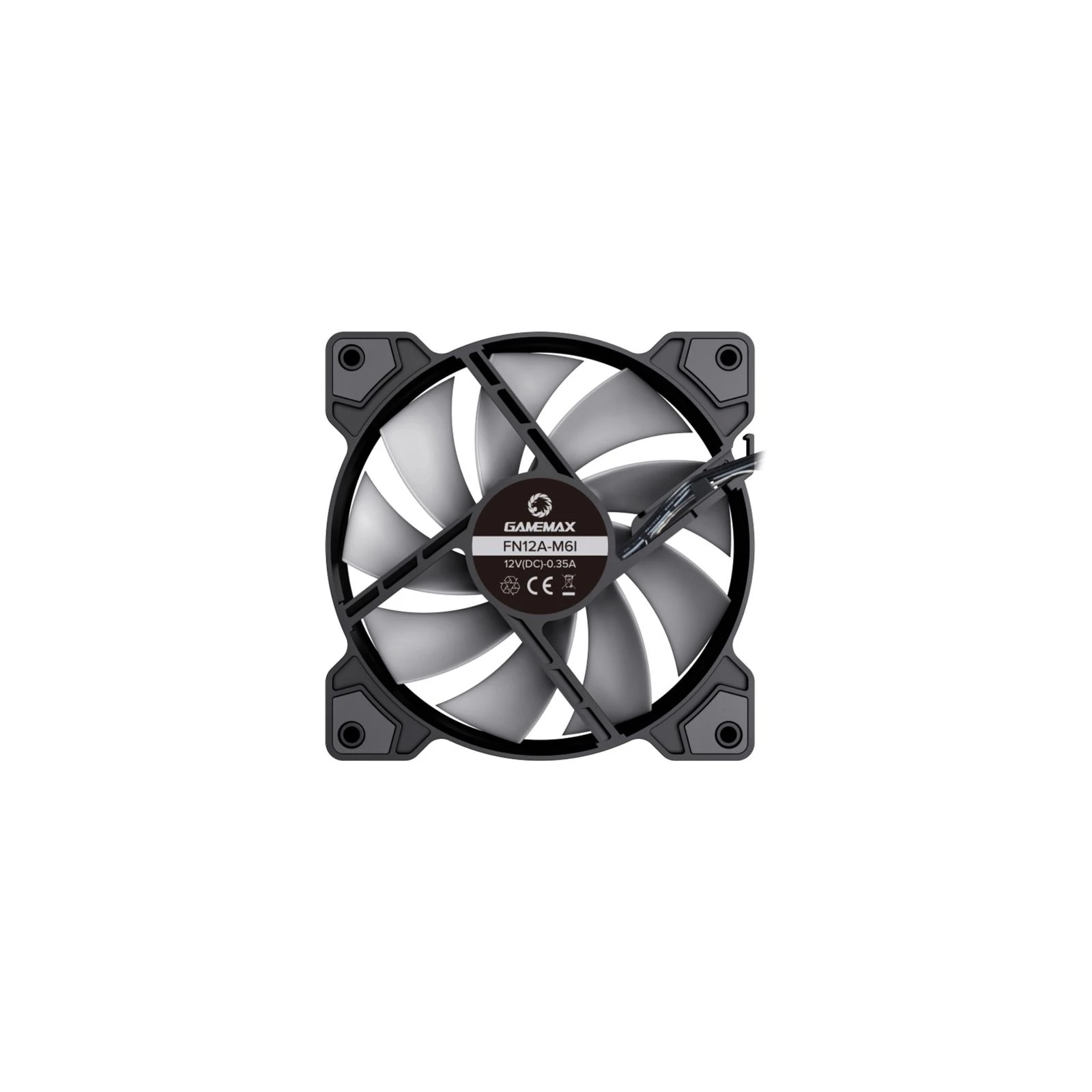 Кулер для корпусу Gamemax FN12A-M6I (UA) Діаметр вентиляторів 120 мм