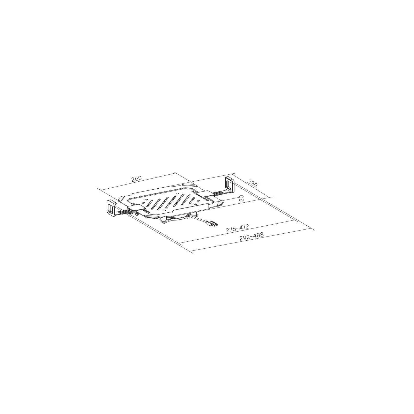 OfficePro VESA 75x75,100x100 +RGB (LH474B) (UA) Цвет белый
