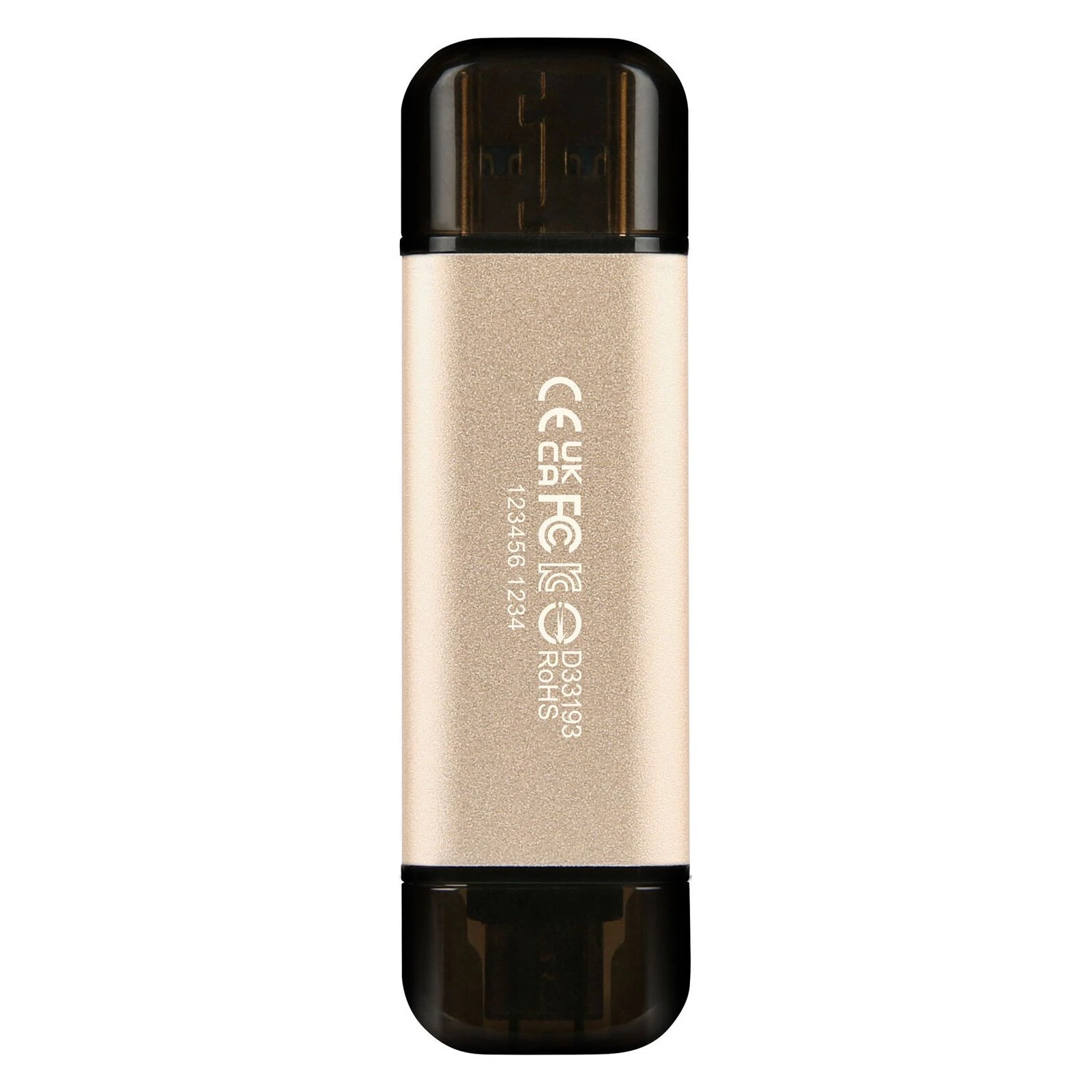 Transcend 512GB JetFlash 930C Gold-Black USB 3.2/Type-C (TS512GJF930C) (UA) Об'єм пам'яті 512 Gb