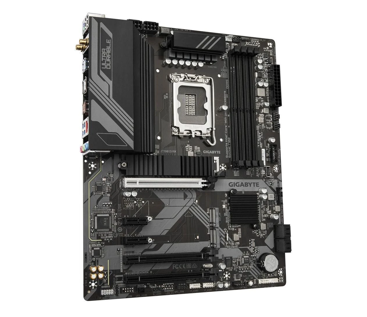 Gigabyte Z790 D AX EU Охолодження секції живлення радіатором Так (Повністю охолоджувана силова частина з алюмінієвим радіатором) Так - немає зіткнень