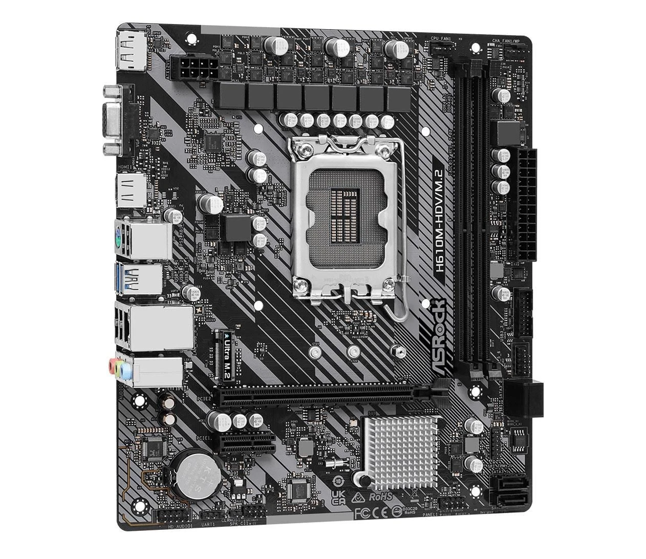 ASRock H610M-HDV/M.2 R2.0 EU Охолодження секції живлення радіатором Ні