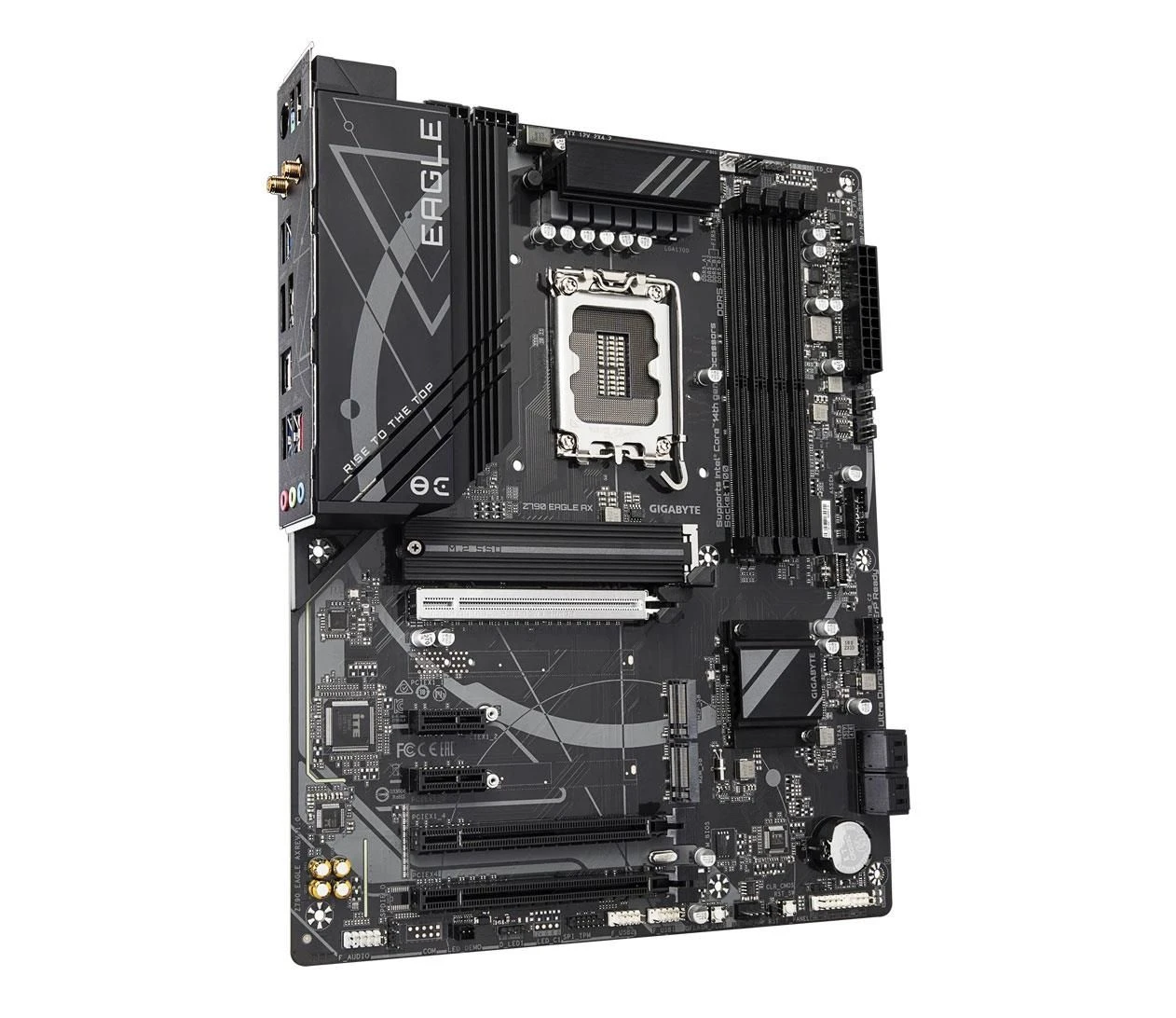 Gigabyte Z790 EAGLE AX EU Охолодження секції живлення радіатором Так (Повністю охолоджувана силова частина з алюмінієвим радіатором) Так - немає зіткнень